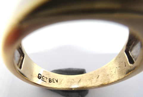 Mens 9ct Gold & DIAMOND Ring