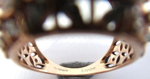 10ct Rose Gold & DIAMOND Open Body Ring