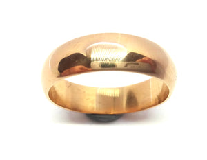 ANTIQUE 15ct Rose Gold Rounded Band Ring