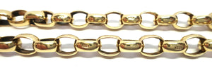 9ct Yellow GOLD Belcher Link Bracelet