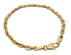 9ct Yellow GOLD Chain Link Bracelet