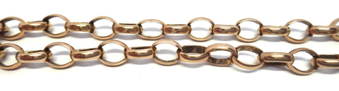 9ct Rose GOLD Belcher Link Bracelet