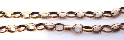 9ct Rose GOLD Belcher Link Bracelet