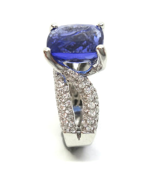 Platinum, Tanzanite & Diamond Ring VAL $15,300