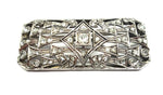 ANTIQUE 9ct Gold, Sterling Silver & DIAMOND Brooch Pendant c.1900 - VAL $8,200