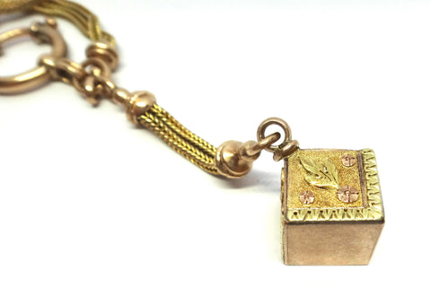 ANTIQUE 9ct Gold Albertina Bracelet c.1880