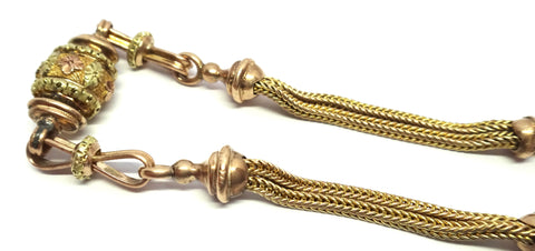ANTIQUE 9ct Gold Albertina Bracelet c.1880