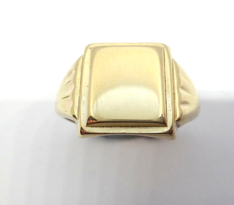 9ct Yellow Gold Square Signet Ring