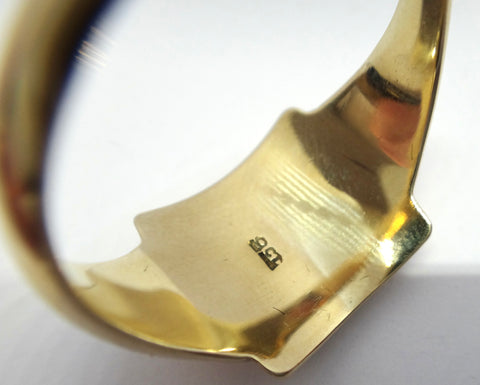 9ct Yellow Gold Square Signet Ring