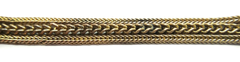 ANTIQUE 15ct & 9ct Gold Albertina Fob Chain c.1880