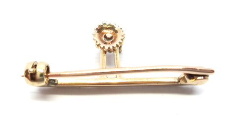 ANTIQUE 18ct Gold, Silver & Diamond Target Pendant/Brooch c.1880 - VAL $22,000