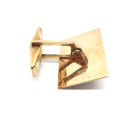 1970s 9ct Yellow Gold & OPAL Cufflinks