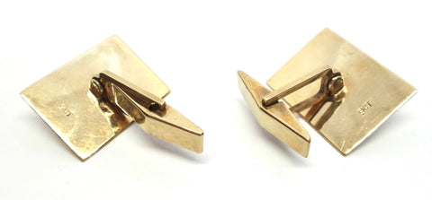 1970s 9ct Yellow Gold & OPAL Cufflinks
