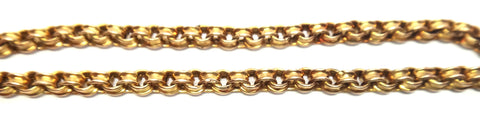 ANTIQUE 9ct Yellow Gold Muff/Guard Chain Necklace c.1880
