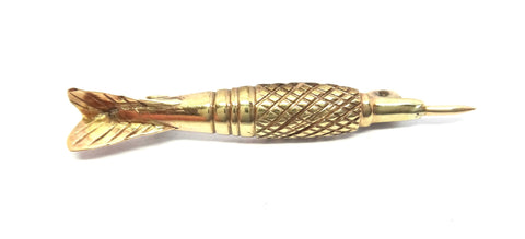 Pair of Antique 9ct Yellow Gold DART Brooches c.1900