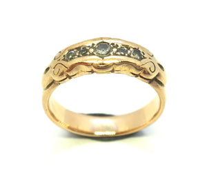 9CT Rose GOLD & Diamond Ring
