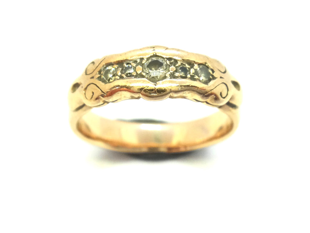 9CT Rose GOLD & Diamond Ring