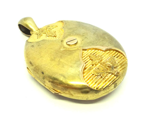 ANTIQUE 15ct Yellow GOLD Locket Pendant