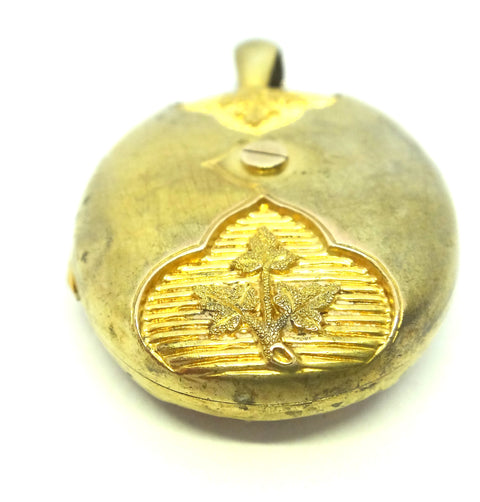 ANTIQUE 15ct Yellow GOLD Locket Pendant