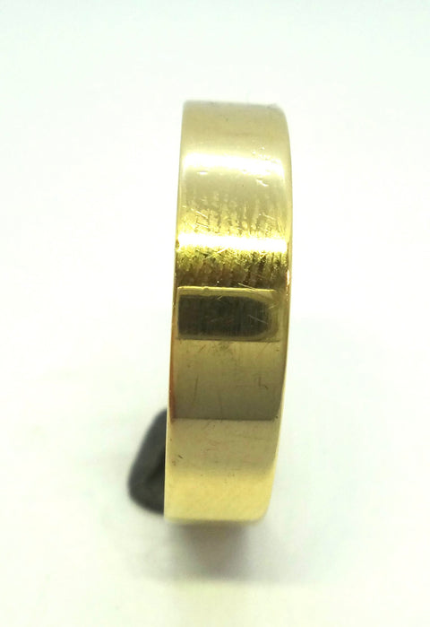 Mens 18ct Yellow GOLD Wedding Band Ring