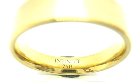 Mens 18ct Yellow GOLD Wedding Band Ring