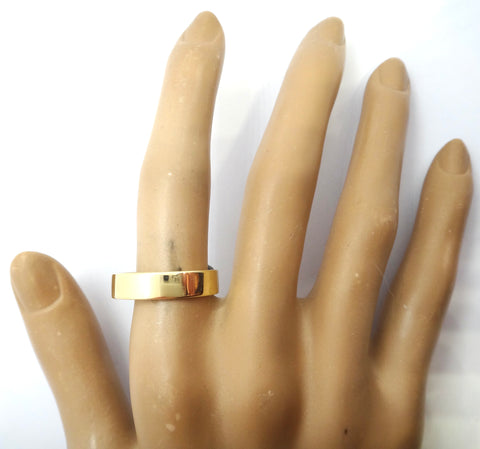 Mens 18ct Yellow GOLD Wedding Band Ring