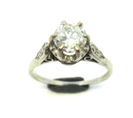 PLATINUM & Brilliant Cut DIAMOND Ring VAL $10,099