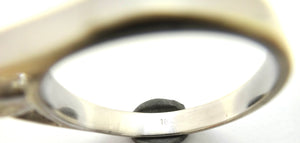 18ct White GOLD & RBC Diamond Solitaire Ring