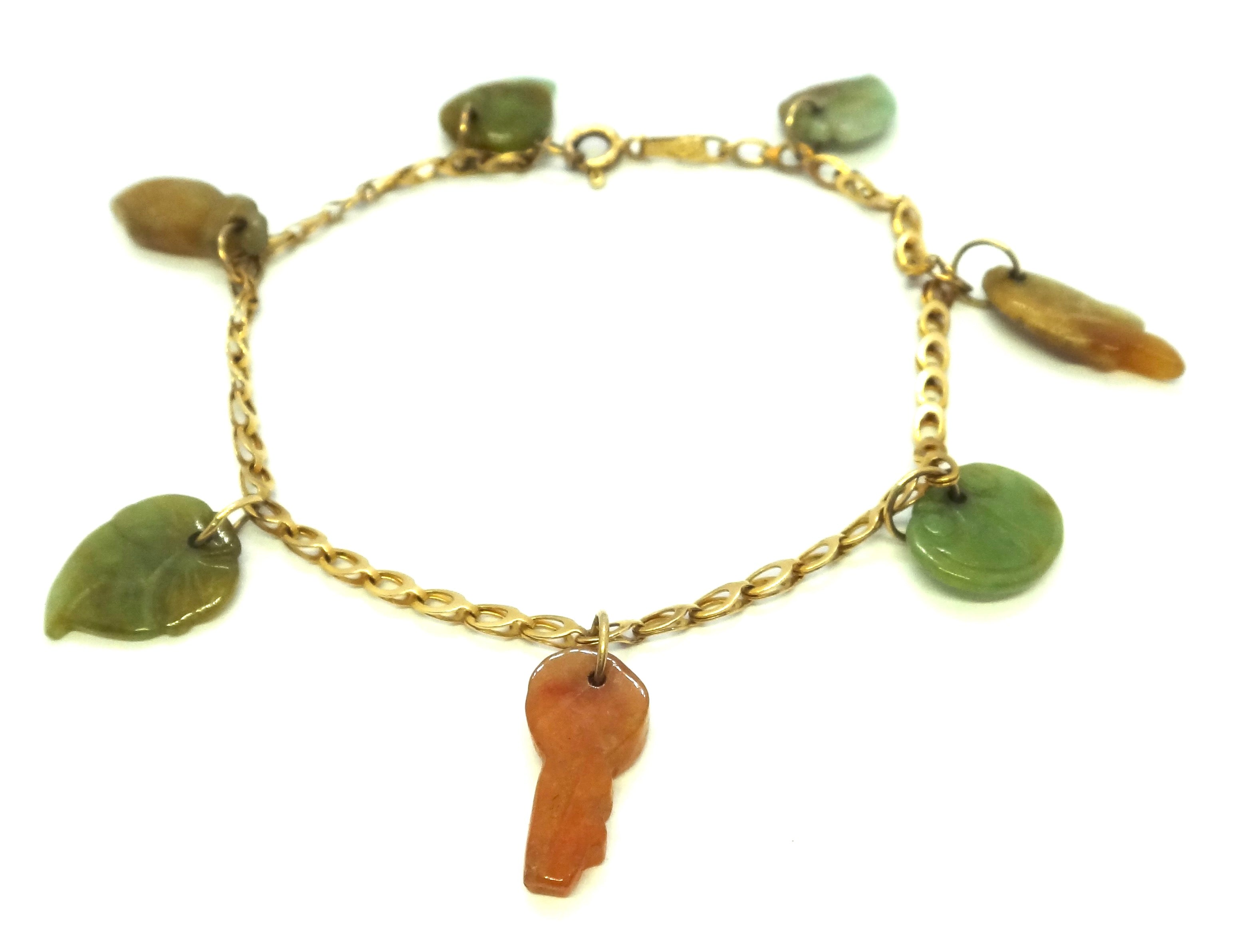 Buy Tiarashop Green Jade Crystal Bracelet for Luck Love and prosperity with  Hamsa Charm at Amazonin
