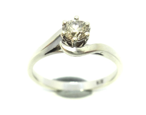 9ct White GOLD & 0.25 Carat Diamond Ring