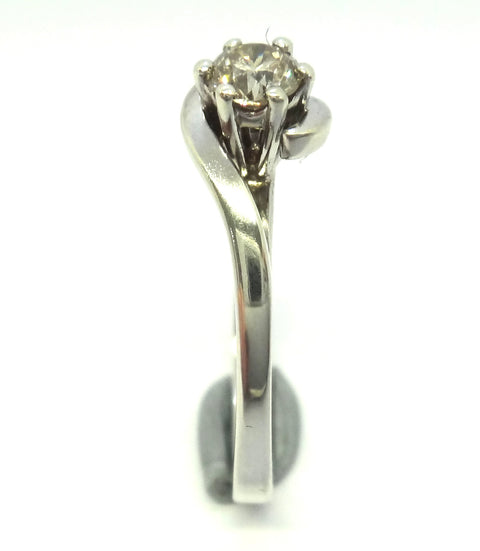 9ct White GOLD & 0.25 Carat Diamond Ring