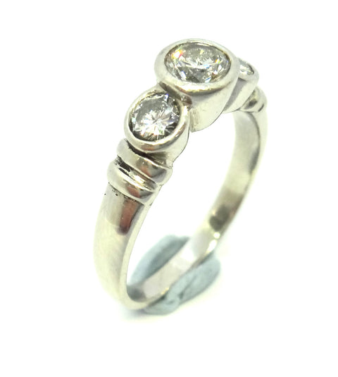 Platinum, 3 Stone Diamond Ring, VAL $5,270