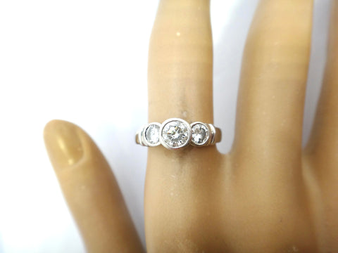 Platinum, 3 Stone Diamond Ring, VAL $5,270