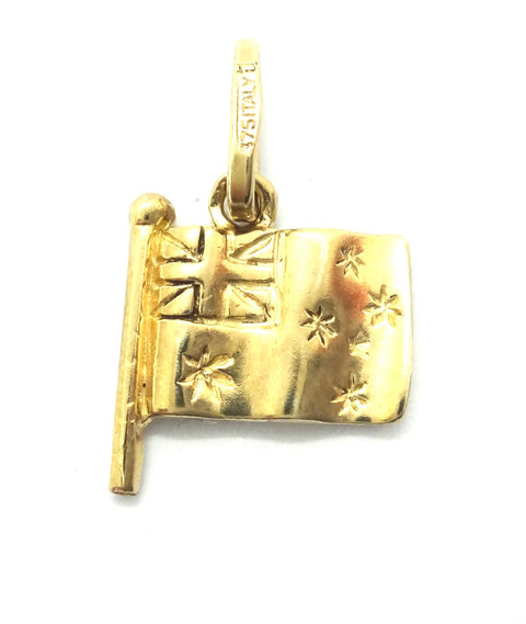 9ct Yellow GOLD, Australian Flag Charm/Pendant