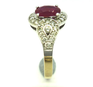 18ct GOLD, Ruby & Diamond Ring VAL $6,175