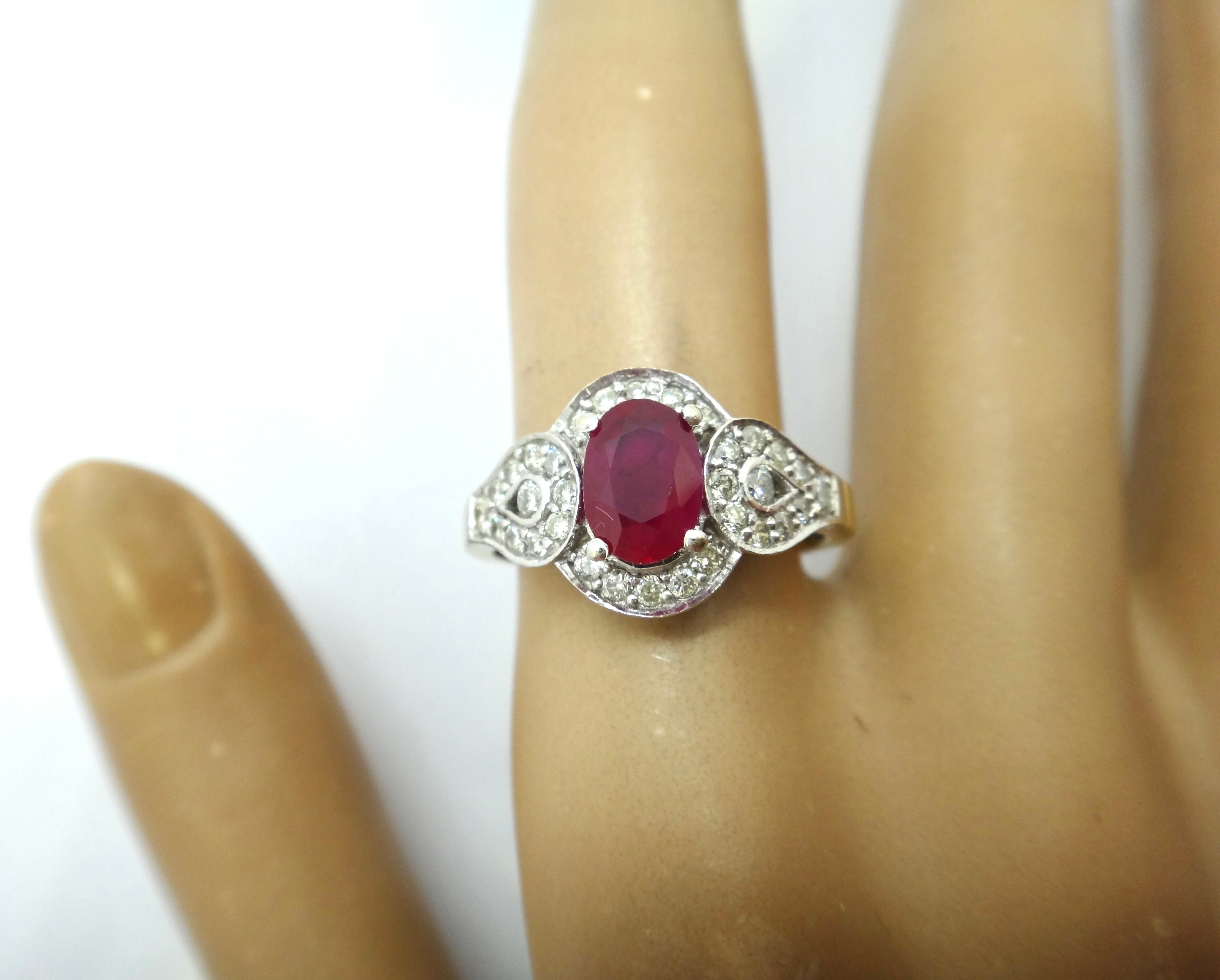 18ct GOLD, Ruby & Diamond Ring VAL $6,175