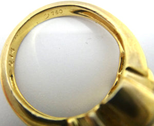 18CT Yellow GOLD, Baguette & Brilliant Cut DIAMOND Ring