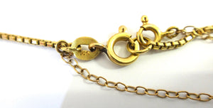 18CT Yellow GOLD Box Link Chain Necklace