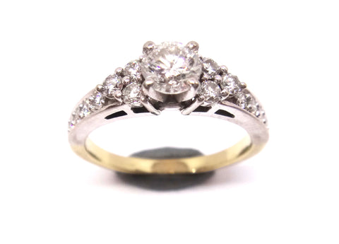 18CT GOLD & Multi Brilliant Cut DIAMOND Ring VAL $5,480