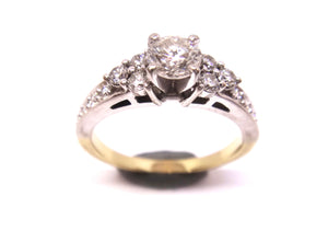 18CT GOLD & Multi Brilliant Cut DIAMOND Ring VAL $5,480