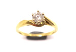 Diamond Solitaire Ring set in 18CT GOLD