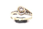 9CT White GOLD, Collet & Channel Set Diamond Ring