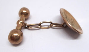 Antique Australian Made 9CT Rose GOLD Cufflinks
