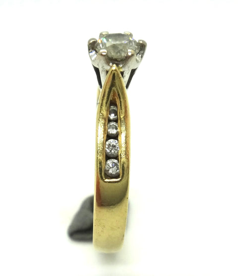 18CT Yellow Gold & Brilliant Cut Diamond Ring