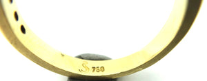 18CT Yellow Gold & Brilliant Cut Diamond Ring