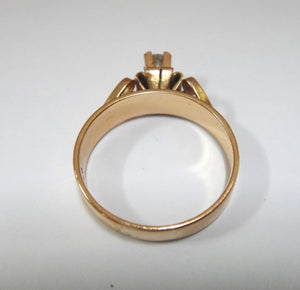 18CT Rose Gold & Diamond Solitaire Ring