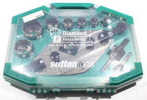 Sutton tools Diamond Holesaw Set 8 pce