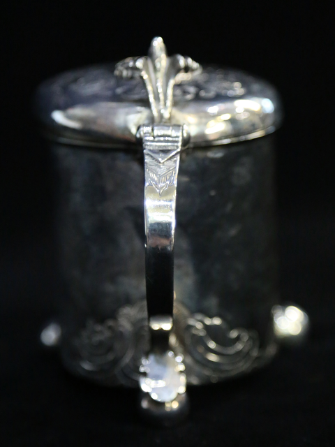 Scandinavian Sterling Silver MINIATURE Peg TANKARD c.1660