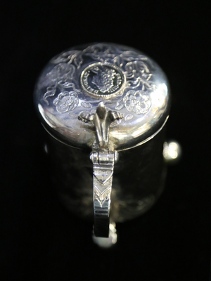 Scandinavian Sterling Silver MINIATURE Peg TANKARD c.1660