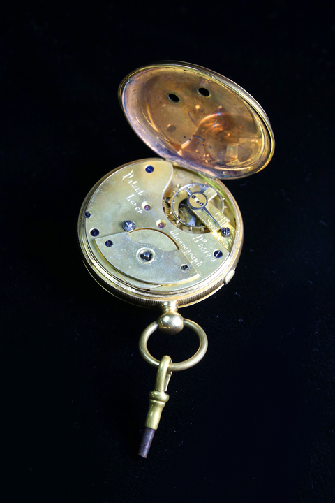 ANTIQUE 18 Ct. Gold Chronograph Pocket Watch c.1880